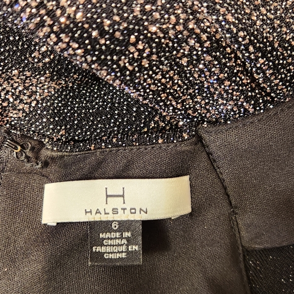 H Halston size 6 maxi evening dress with slit in the front - Picture 5 of 6